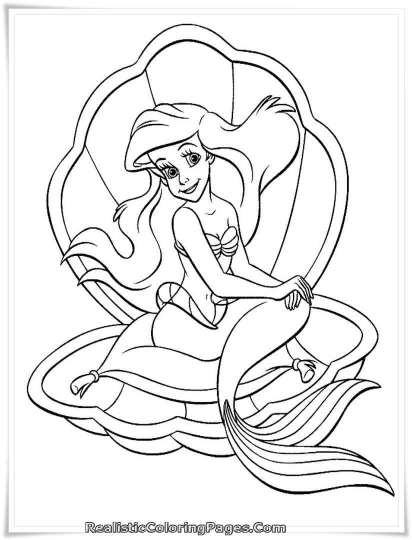 824x1080 Mermaid Tale Printable Girl Coloring Pages