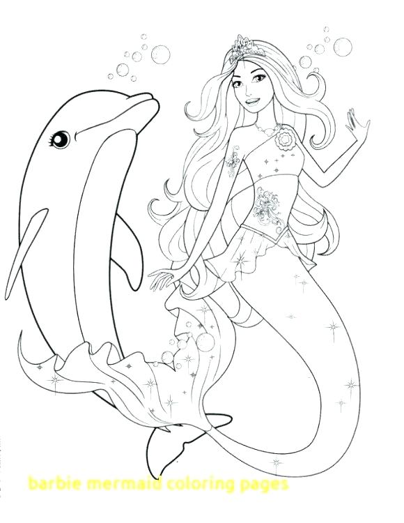 580x750 New Mermaid Coloring Pages Online Or Mermaid Coloring Pics Barbie