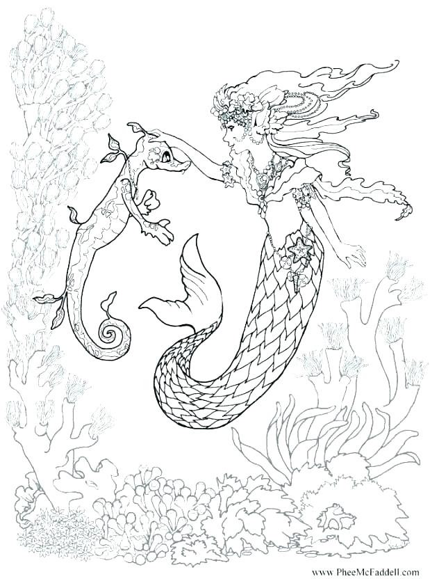 619x832 Mermaid Color Pages Mermaid Coloring Pages Printable Free Mermaid