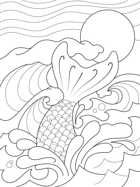 480x640 Mermaid Tail Coloring Pages Amazing Mermaid Tail Coloring Pages