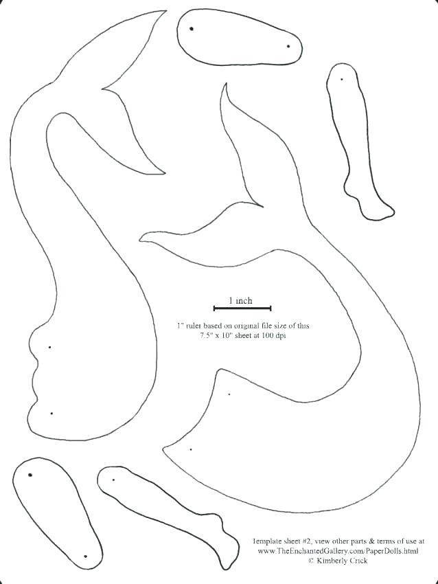 638x850 Mermaid Tail Coloring Pages