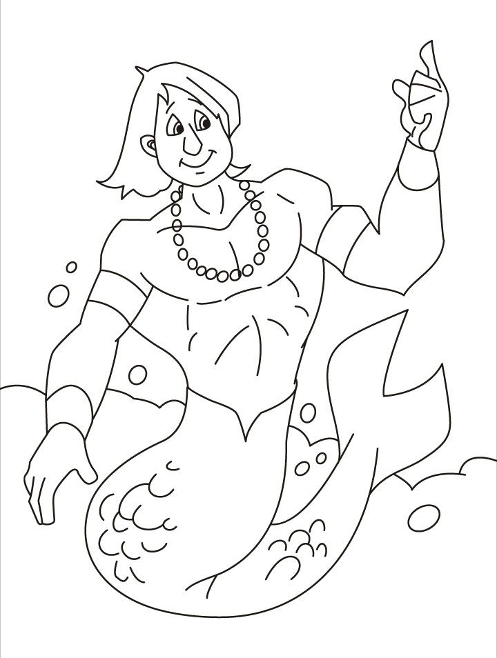 720x954 Mermaid And Merman Coloring Pages Lilly The Mermaid