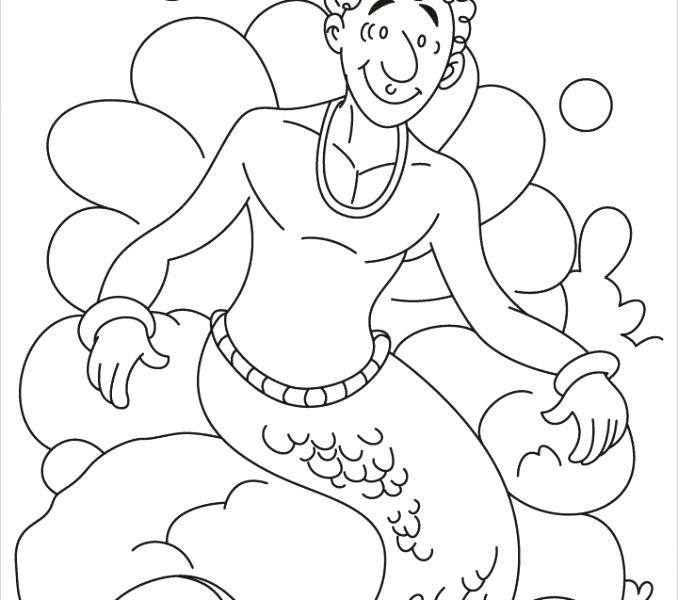 678x600 Merman Coloring Pages Merman Coloring Pages Coloring Pages Merman