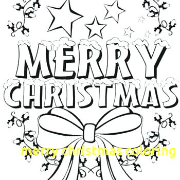 Merry Christmas Coloring Page 350x350 Merry Christmas Coloring Page