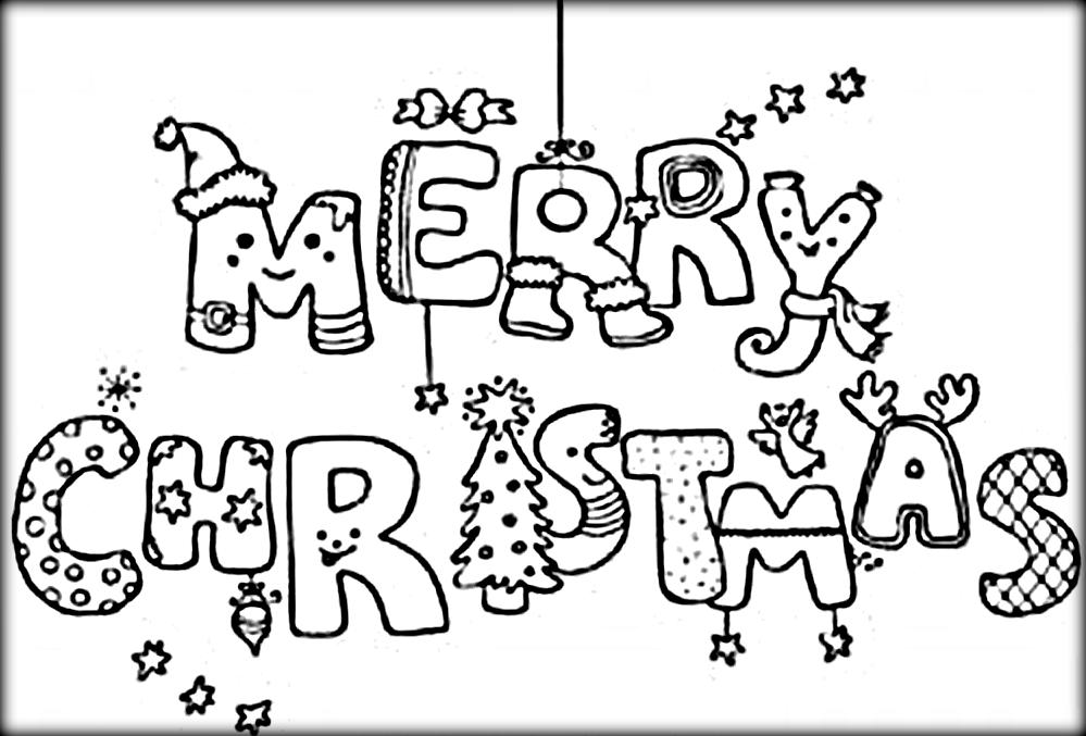 999x677 Merry Christmas Coloring Pages