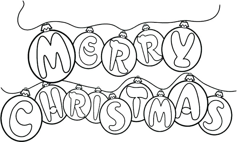800x479 Coloring Merry Christmas Coloring Pages Page To Print Sign. Merry