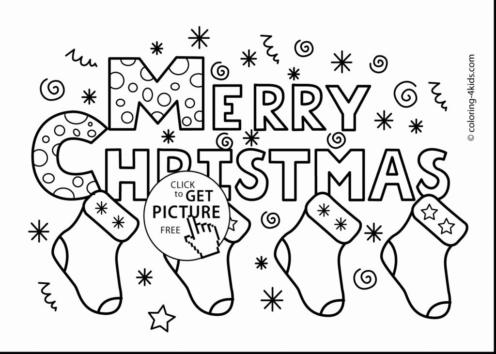 Merry Christmas Coloring Pages That Say Merry Christmas