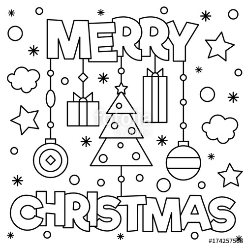 Merry Christmas Coloring Pages Merry Christmas Coloring Page 500x500 Merry Christmas Coloring Pages Merry Christmas Coloring Page