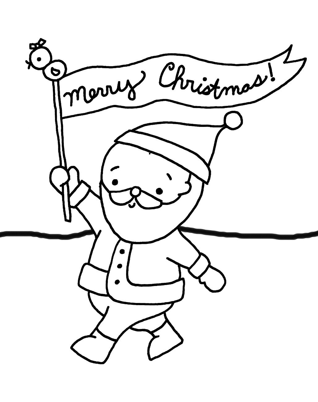Santa Say Merry Christmas Coloring Pages For Kids Christmas 1029x1299 Santa Say Merry Christmas Coloring Pages For Kids Christmas