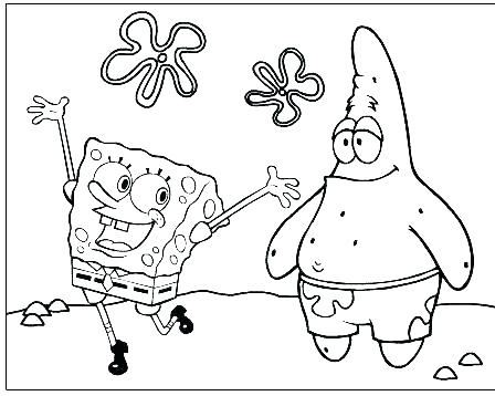 Spongebob Color Page Colouring Pages Free Printable Color Sheet 448x358 Spongebob Color Page Colouring Pages Free Printable Color Sheet