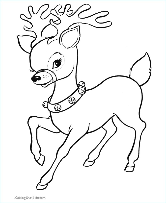 670x820 Santa On Snow Christmas Coloring Page