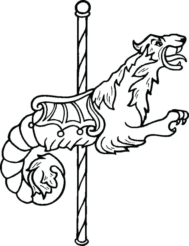 662x862 Carousel Coloring Pages