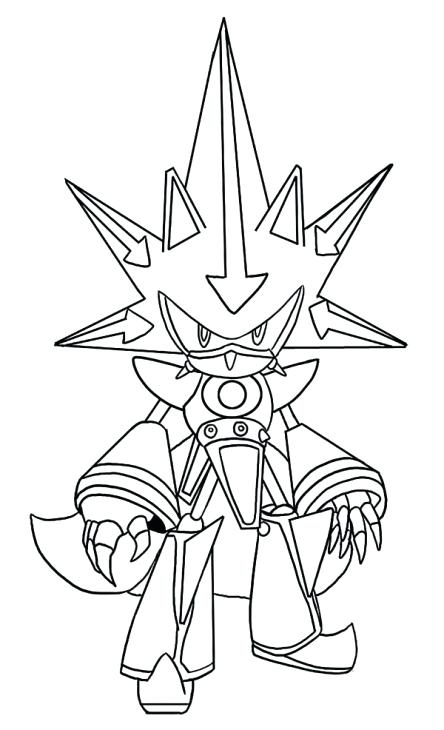 444x730 Metal Sonic Coloring Pages Awesome Metal Sonic Coloring Page Free