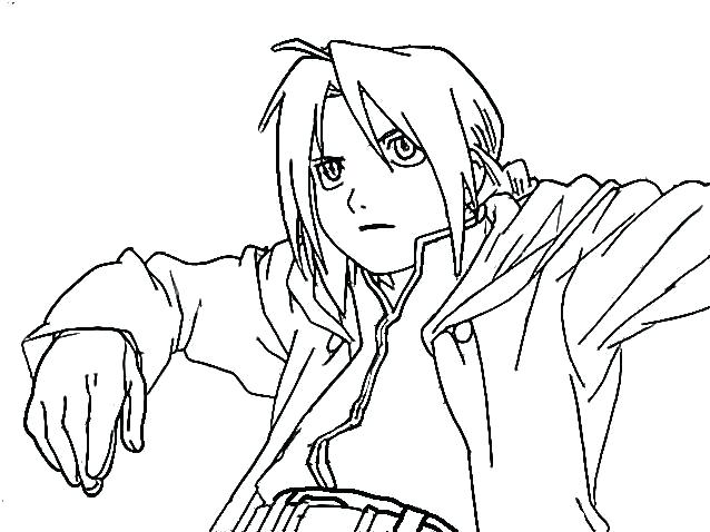 638x478 Fullmetal Alchemist Brotherhood Coloring Pages Metal Anime Zone