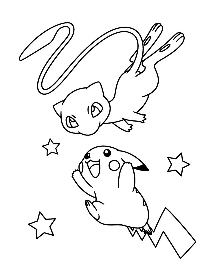 Mew Coloring Pages