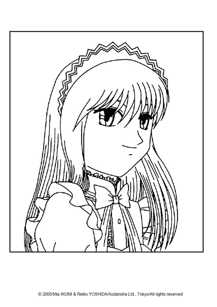750x1060 Zakuro Fujiwara Portrait Coloring Page. Looking For More Tokyo Mew