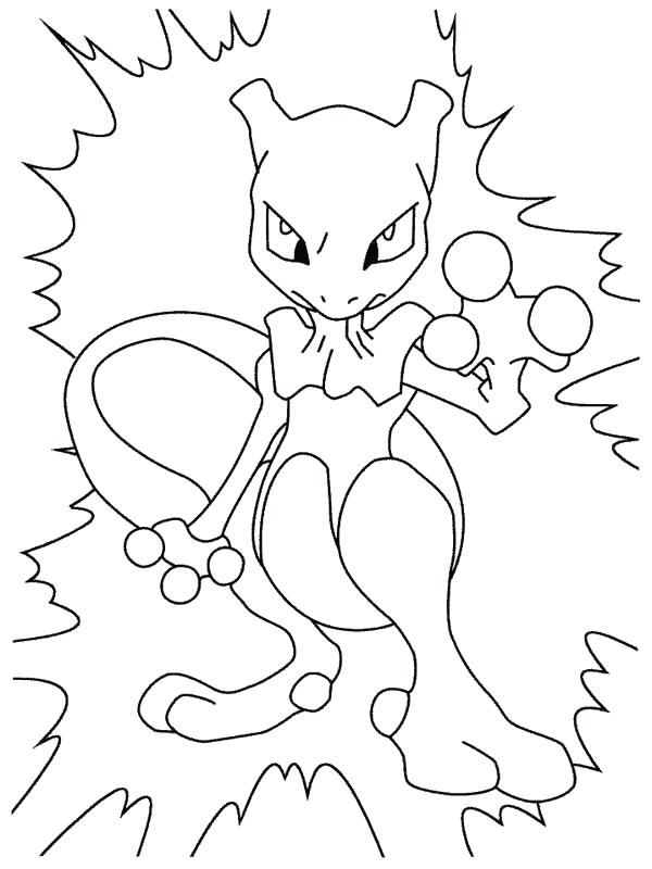 Mewtwo Coloring Page 600x800 Mewtwo Coloring Page