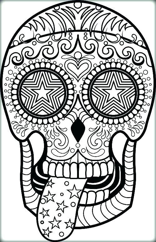 500x777 Free Printable Sugar Skull Coloring Pages Sugar Skull Coloring