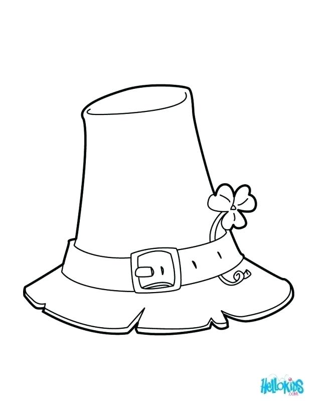 618x799 Sombrero Coloring Page Shamrock And Hat Coloring Page Captivating