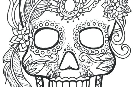 469x304 Skull Colouring In Pages Beautiful Of Sugar Skull Coloring Pages