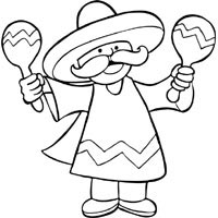 200x200 Mexico Coloring Pages Surfnetkids
