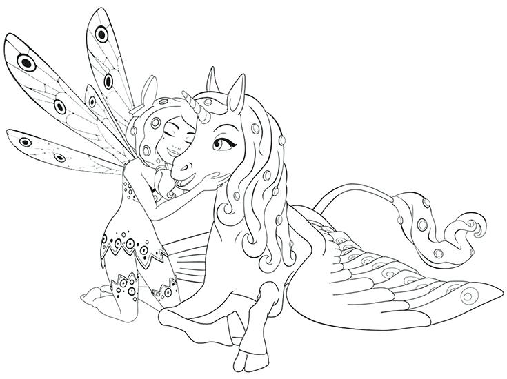Mia And Me Coloring Pages With Friends Coloring Pages Free Large 735x550 Mia And Me Coloring Pages With Friends Coloring Pages Free Large