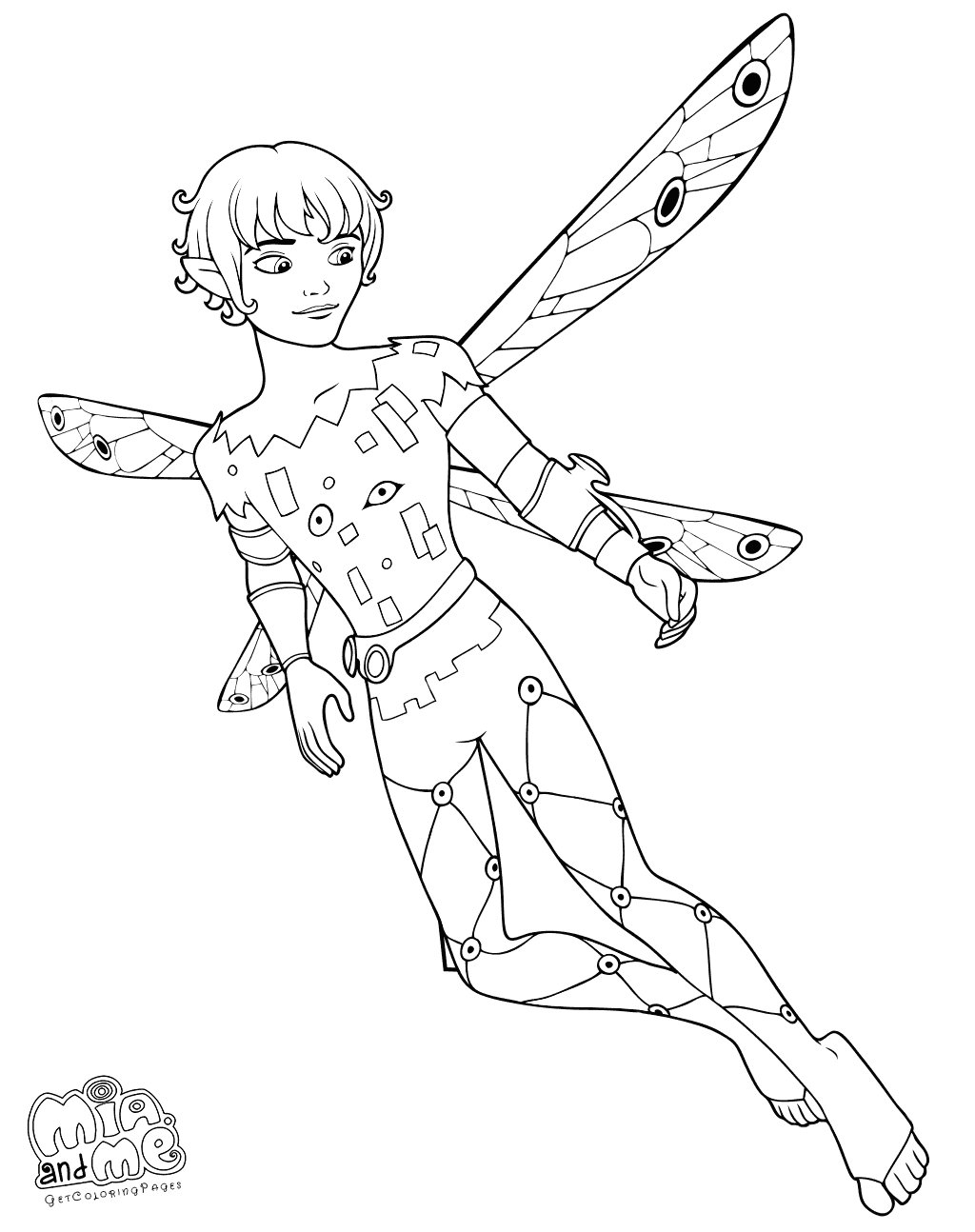 Mia And Me Coloring Pages Prince Mo Elf 1024x1294 Mia And Me Coloring Pages Prince Mo Elf