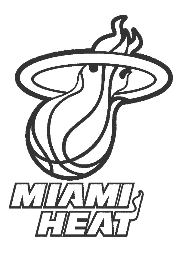 Miami Heat Logo Coloring Page Miami Heat Coloring Pages Heatlego 595x842 Miami Heat Logo Coloring Page Miami Heat Coloring Pages Heatlego