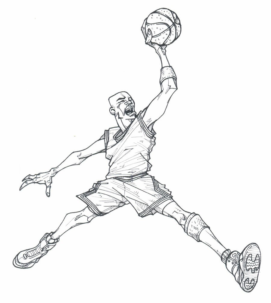 Michael Jordan Coloring Pages at GetColorings.com | Free printable