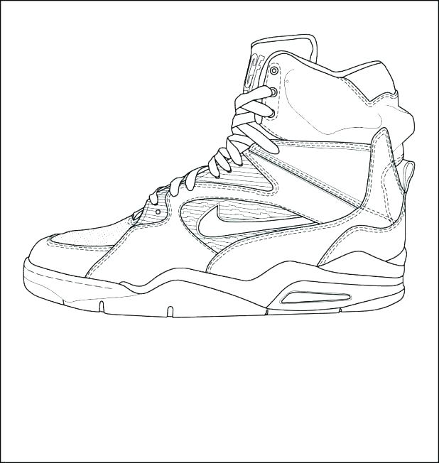 618x652 Jordan Sneaker Coloring Pages Jordan Sneaker Coloring Pages Bltidm