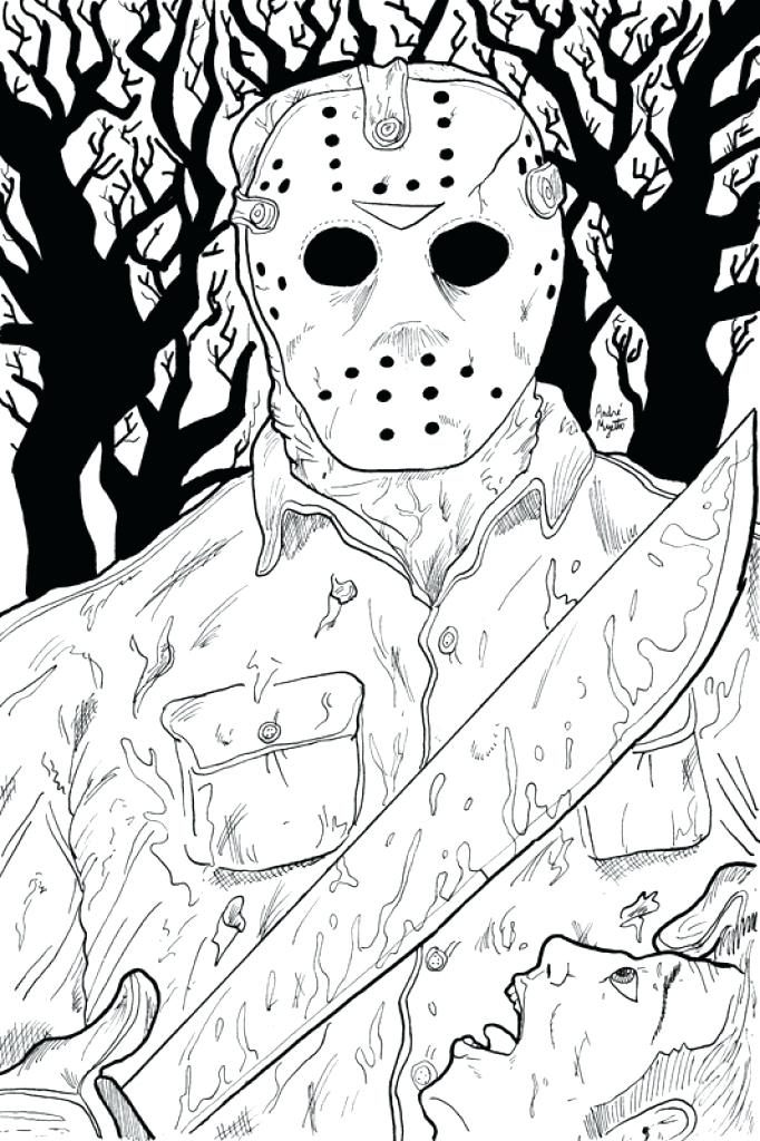 682x1024 Michael Myers Coloring Pages Get Bubbles