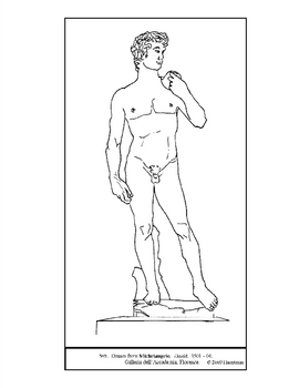 270x350 Michelangelo. David. Coloring Page And Lesson Plan Ideas Tpt