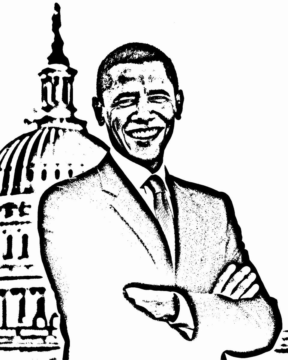 First Lady Michelle Obama Coloring Page Coloring Pages