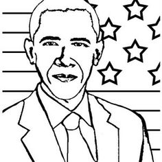 236x236 Barack Obama Coloring Pages For Kids, Printable Free Coloring