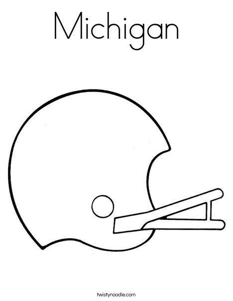 Michigan Coloring Page 468x605 Michigan Coloring Page