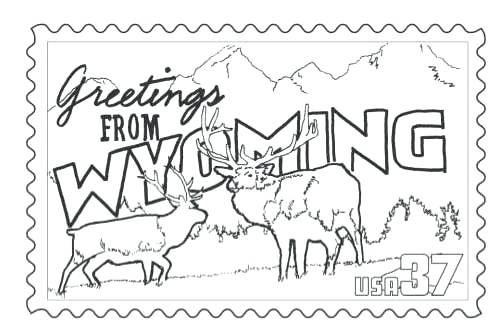 State Coloring Pages Stamp Coloring Page Michigan State University 497x332 State Coloring Pages Stamp Coloring Page Michigan State University