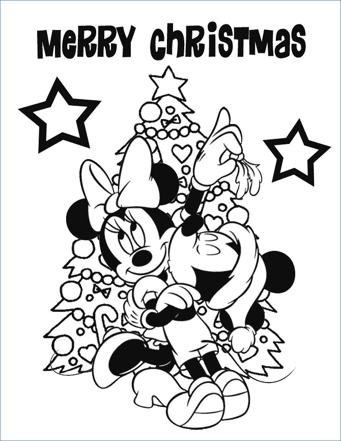 Mickey Minnie Mouse Disney Merry Christmas Coloring Page 670x867 Mickey Minnie Mouse Disney Merry Christmas Coloring Page