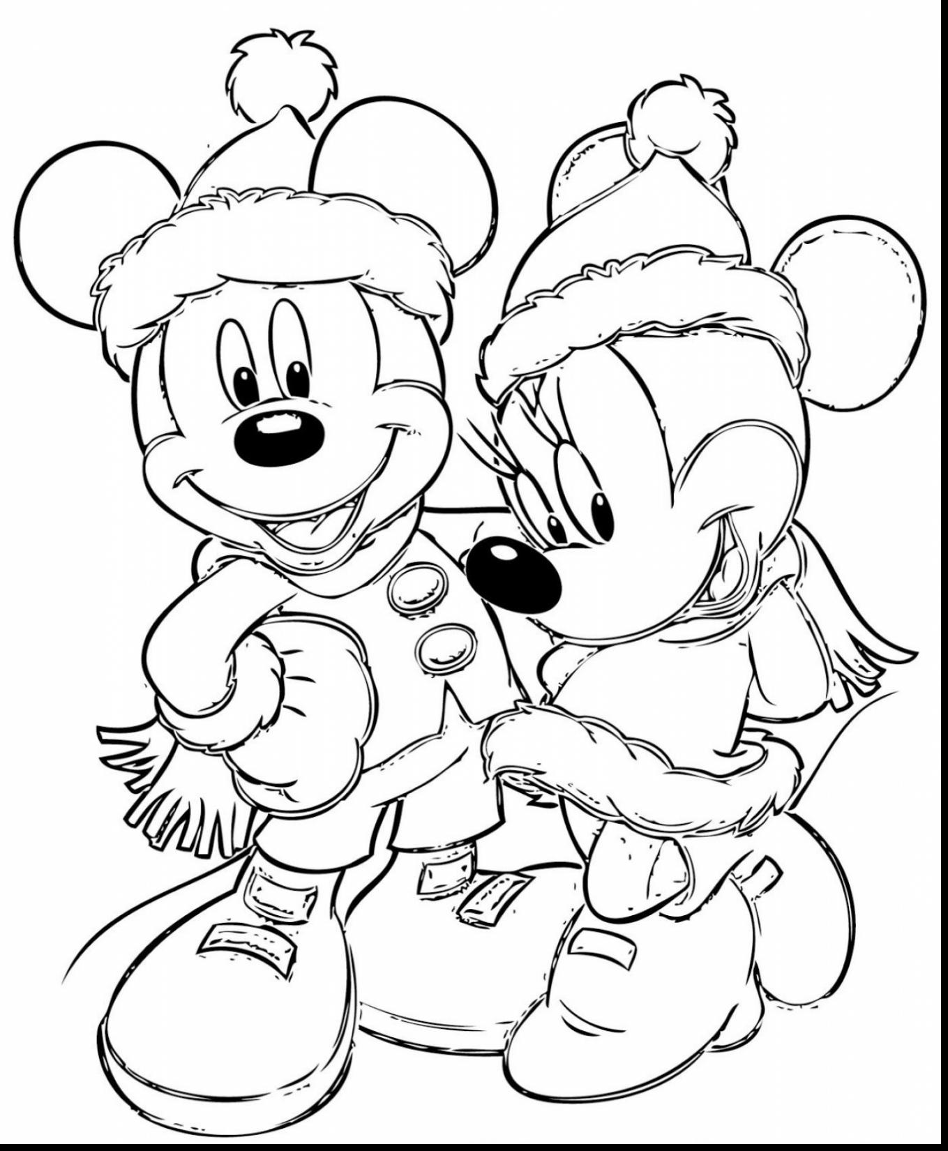 Minnie Mouse Christmas Coloring Pages 1359x1650 Minnie Mouse Christmas Coloring Pages