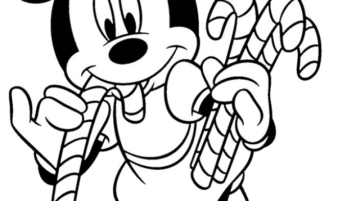 Minnie Mouse Coloring Pages For Christmas 697x393 Minnie Mouse Coloring Pages For Christmas