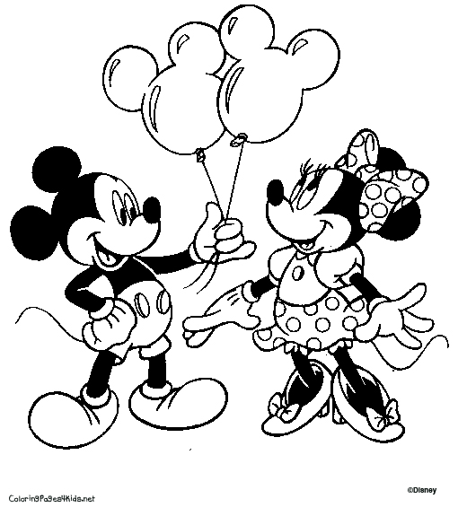Mickey Mouse And Minnie Mouse Coloring Pages 520x575 Mickey Mouse And Minnie Mouse Coloring Pages