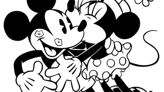 Minnie And Mickey Drawing How To Draw Mickey And Minnie Kissing 570x320 Minnie And Mickey Drawing How To Draw Mickey And Minnie Kissing
