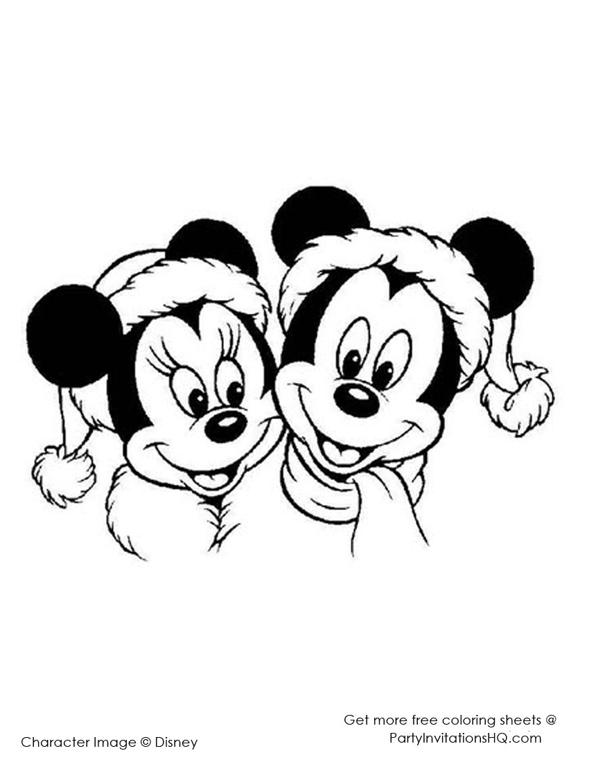 Festive Mickey Mouse Coloring Pages Christmas Adult 850x1100 Festive Mickey Mouse Coloring Pages Christmas Adult