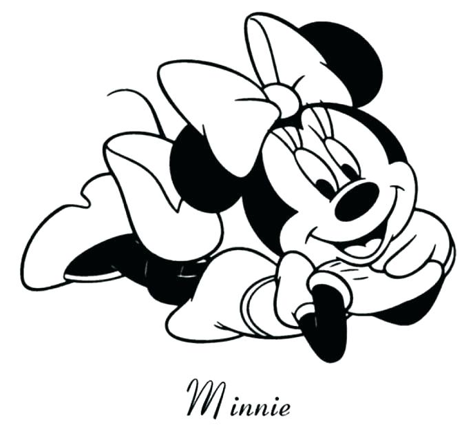 687x640 Minnie Mouse Coloring Pages Free Printable Mickey And Mouse