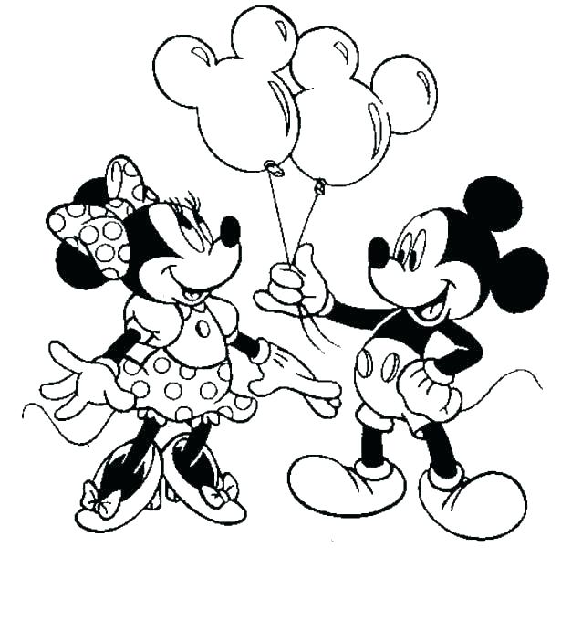 Mickey And Minnie Mouse Kissing Coloring Pages_ at GetColorings.com ...