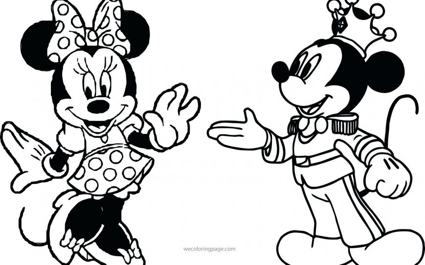 869x543 Mickey And Minnie Coloring Pages Image High Resolution Christmas