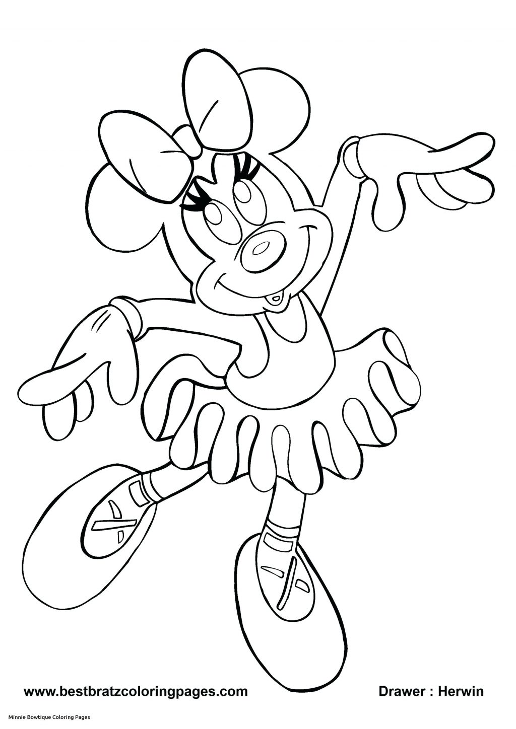 1024x1448 Coloring Page ~ Coloring Pages Of Minnie Mouse Free With Mickey