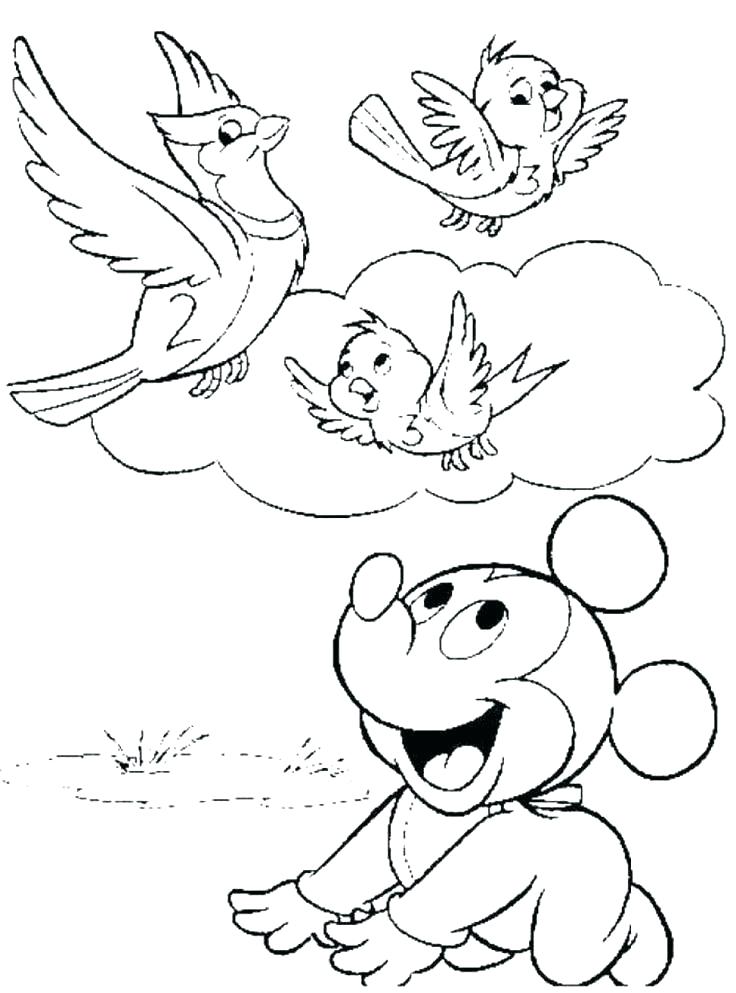 Mickey And Pluto Coloring Pages
