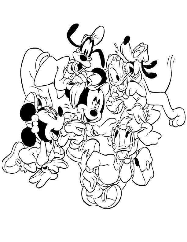 Mickey And Pluto Coloring Pages at GetColorings.com | Free printable ...