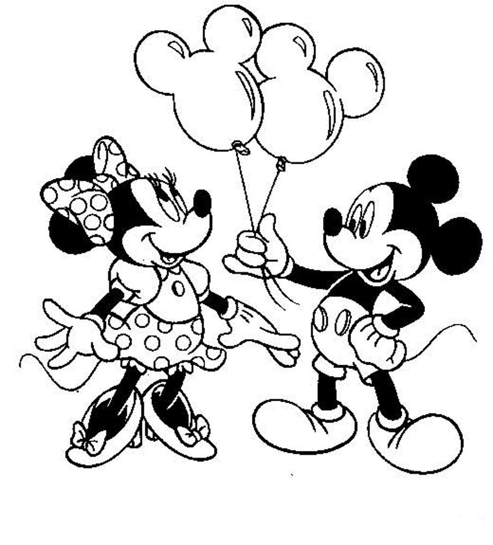 1000x1106 Minnie Mouse Birthday Coloring Pages Mickey Free Colouring Pages