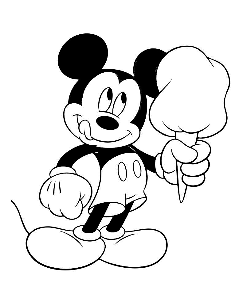 791x998 Edge Mickey Mouse Birthday Coloring Pages Minn